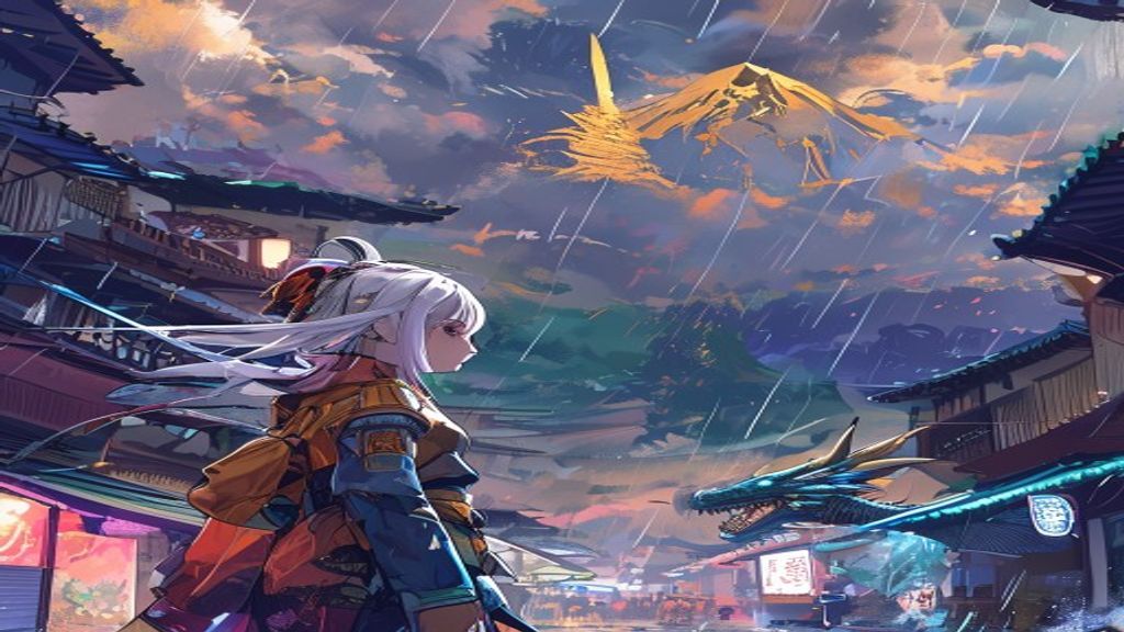 第13話アイキャッチ：未来から来たAiと地龍、小金持ち山の冒険