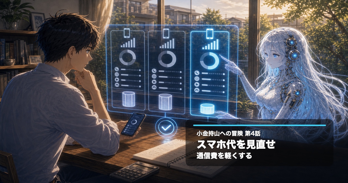 小金持山への冒険 第4話：スマホ代を見直せ