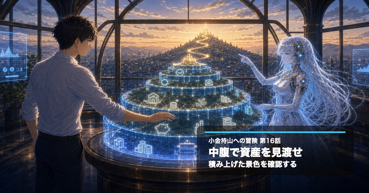 小金持山への冒険 第16話：中腹で資産を見渡せ